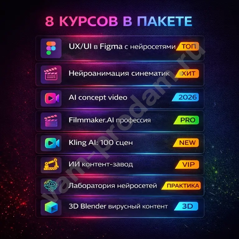 Курсы дизайн и видео с нейросетями