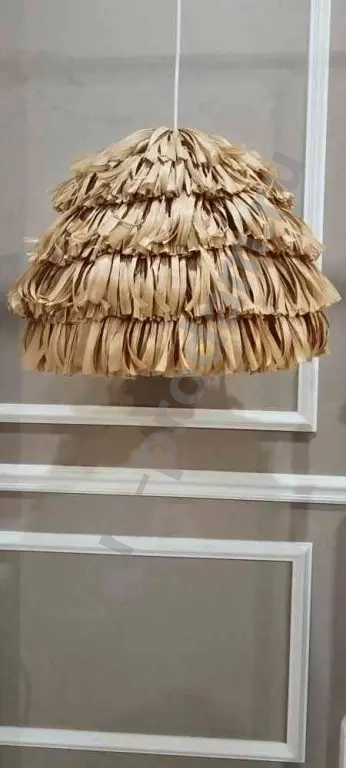 Пушистый светильник, люстра, мохнатый абажур