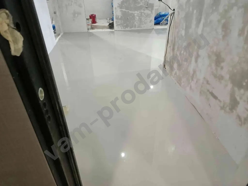 Наливной пол за 24 часа. Чисто и быстро