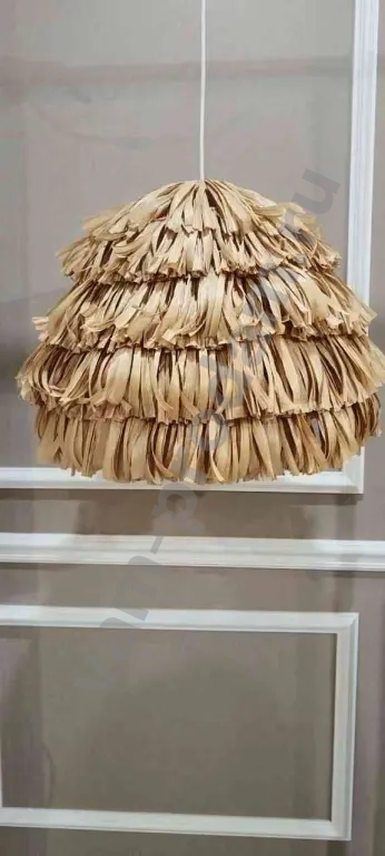 Пушистый светильник, люстра, мохнатый абажур