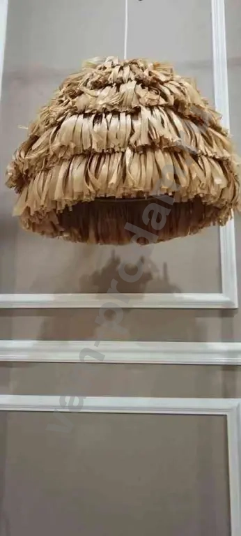 Пушистый светильник, люстра, мохнатый абажур