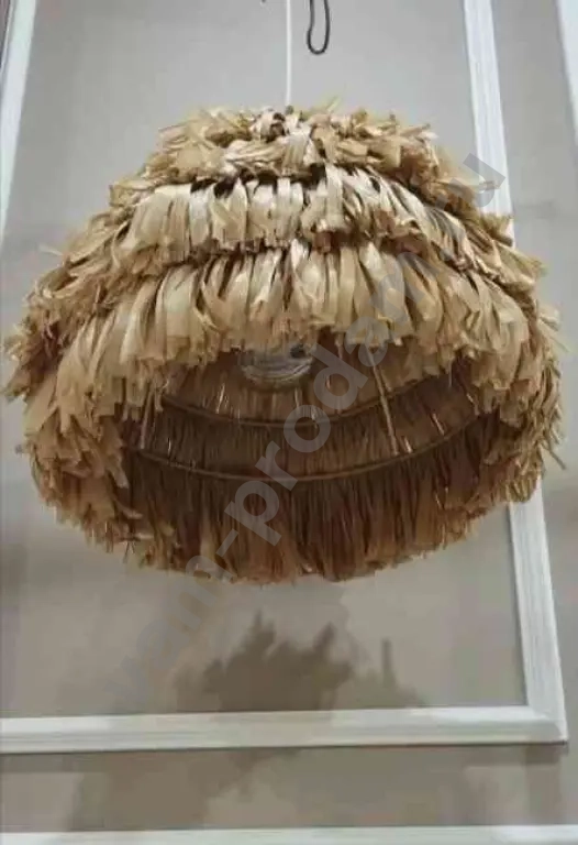 Пушистый светильник, люстра, мохнатый абажур