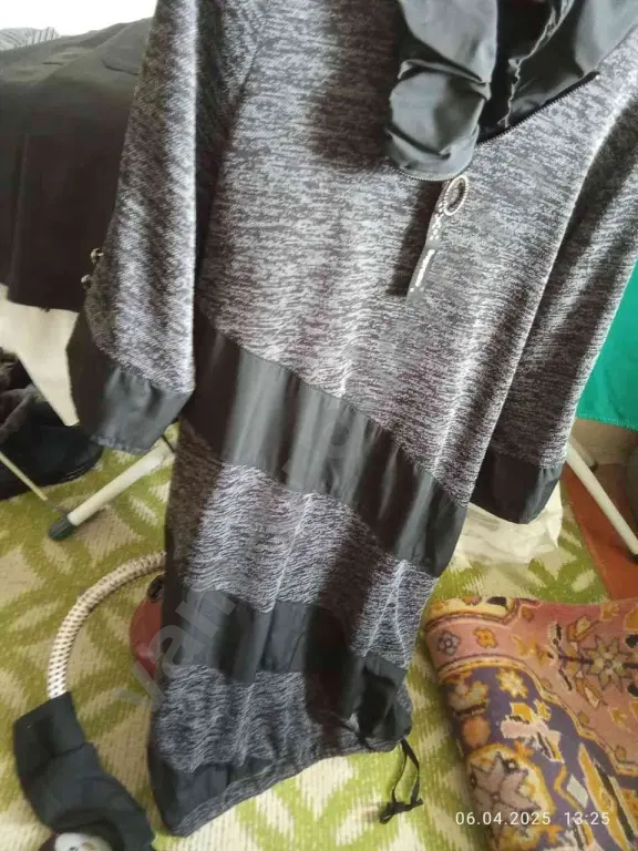 платье теплое легкии́ меланж