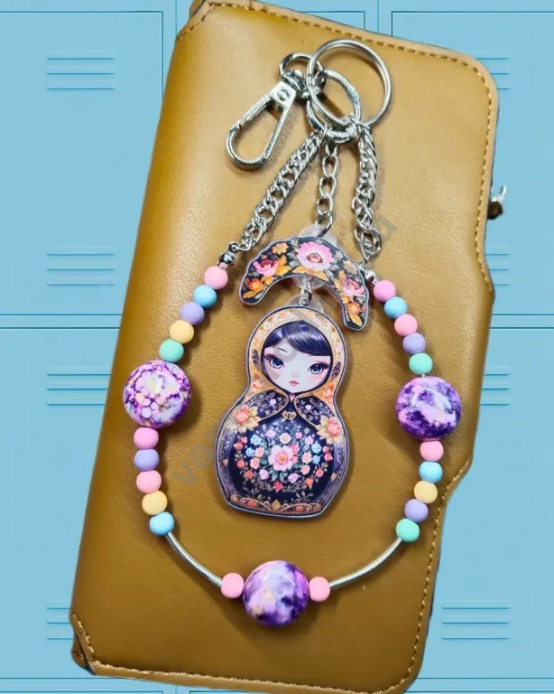 обвес, брелок на сумку, русская матрёшка, ручная работа, новый