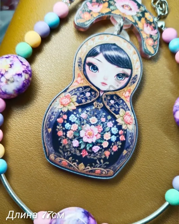 обвес, брелок на сумку, русская матрёшка, ручная работа, новый