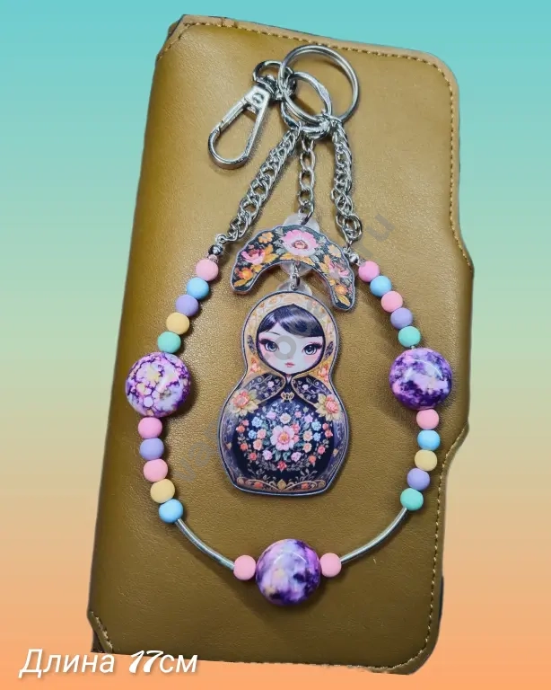 обвес, брелок на сумку, русская матрёшка, ручная работа, новый