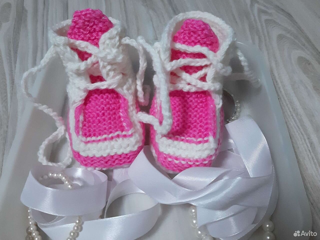 Пинетки для девочки новые в виде кроссовок