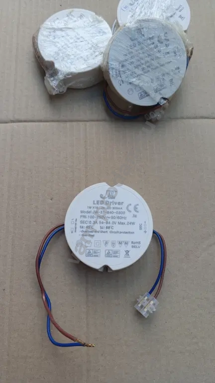 Драйвер для светодиодных светильников 24W, 300мА, 54-84v