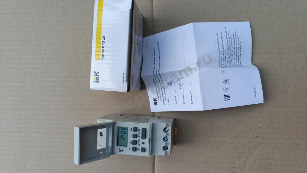 Таймер электронный , реле времени IEK ТЭ-15