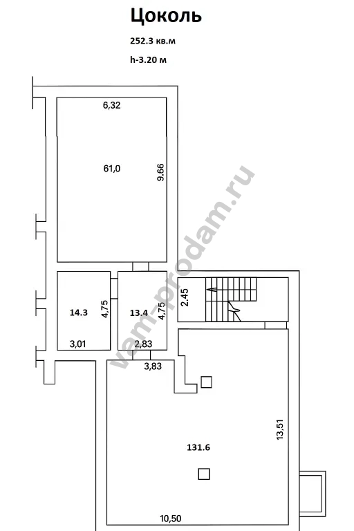 Помещение свободного назначения, 250 м², Собственник