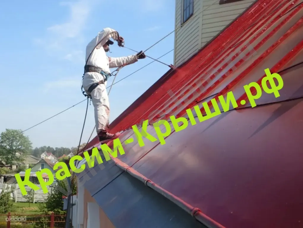 Покраска крыши дома в Домодедово от 350.руб/м2