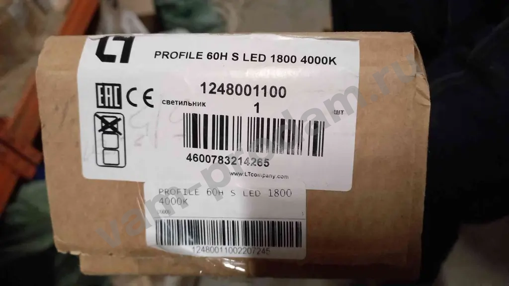 Светильник светодиодный PROFILE 60H S LED 1800 4000K накладной IP20 1248001100 Световые Технологии
