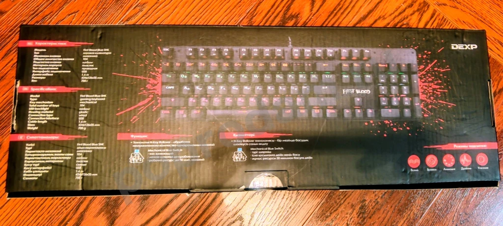 Механическая клавиатура проводная dexp first blood