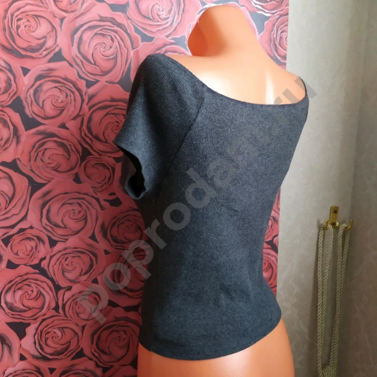 Топ блузка кофточка Твое 50 XL серая тепленькая женская Состав: хлопок