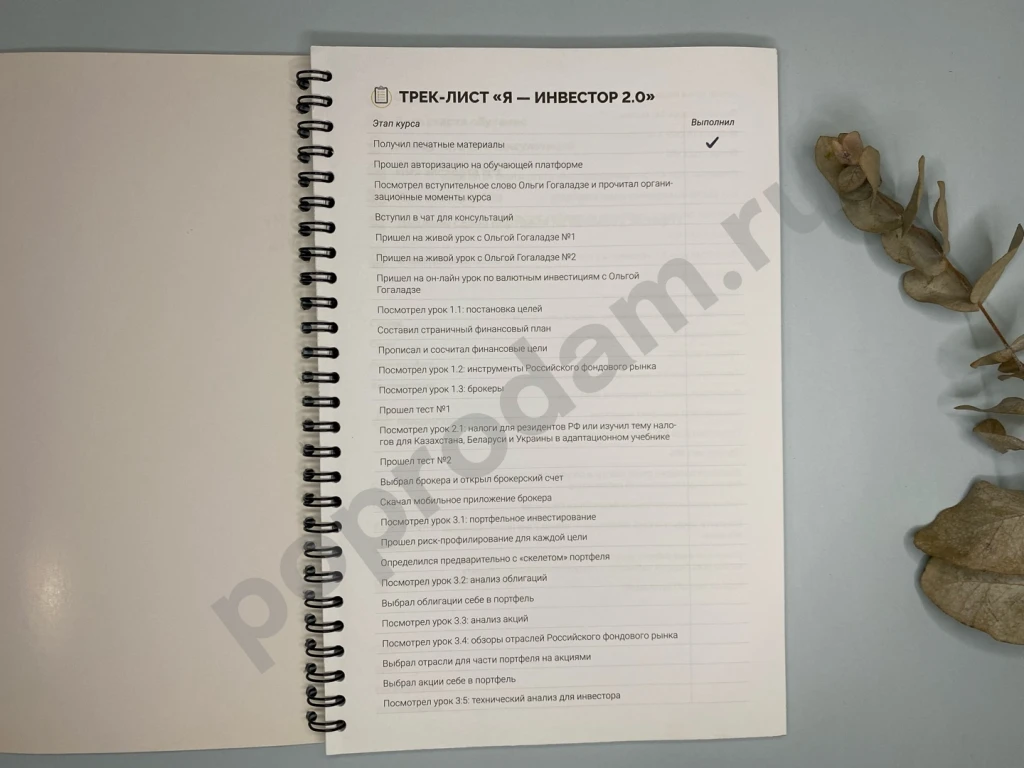 Рабочая тетрадь Я - Инвестор 2.0 Гогаладзе 75 л