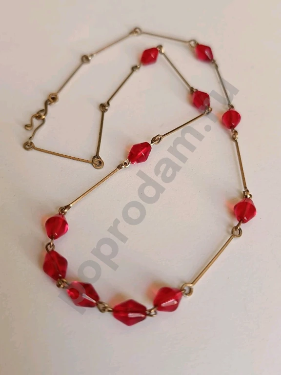 Колье. Винтаж 40-ые. Стекло.