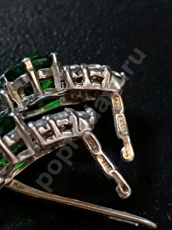 Серьги. Серебро 925 пробы. Тризуб. Харьков.