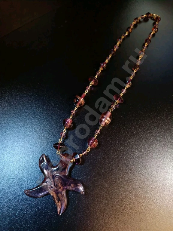 Бусы с Подвеской. Italia Independent. Стекло.