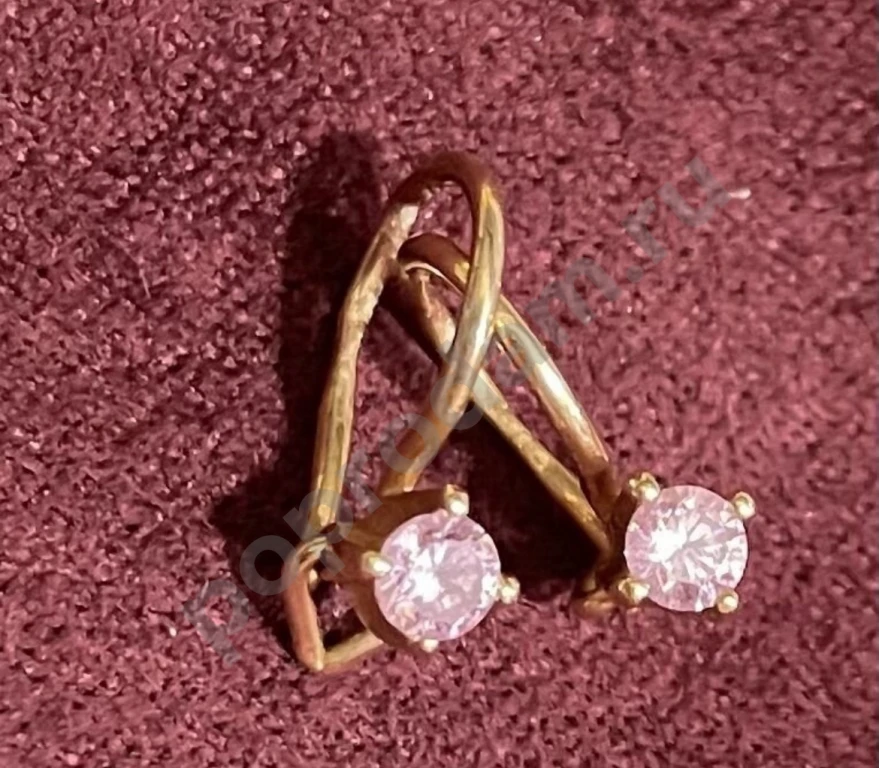 Детские золотые сережки