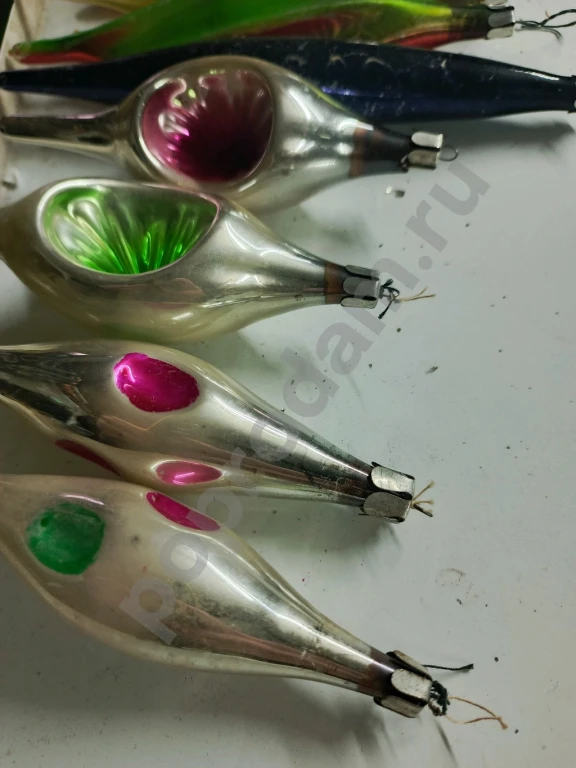 Елочные игрушки СССР Стеклянные. Редкие игрушки СССР сосульки. Доставка