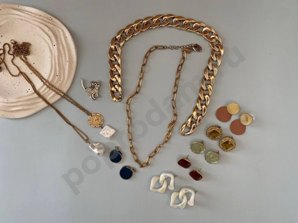 Бижутерия пакетом серьги цепи подвески