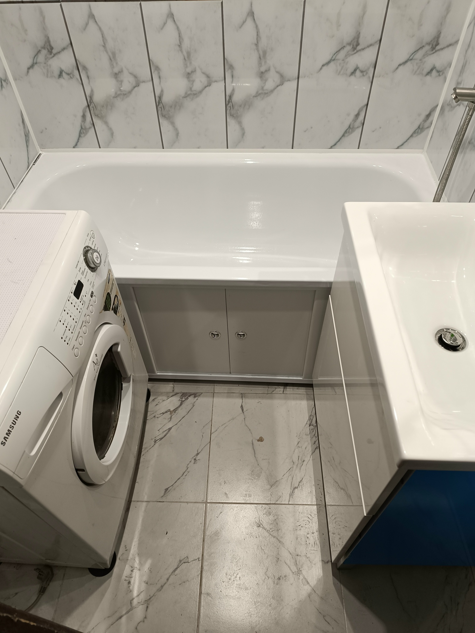 Ремонт ванных комнат, санузлов: Ванная панелями (вместе с материалом)