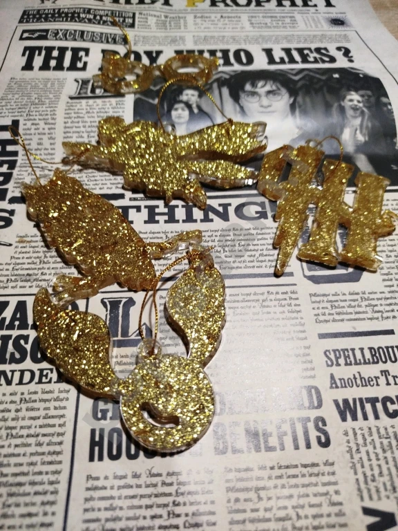 Елочные игрушки Гарри Поттер эпоксидная смола подвес в машину