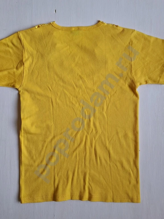 Женская футболка желтая хлопок 46-48