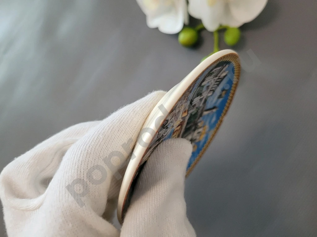 Сувенирная настенная тарелка Ставрополь 10 см