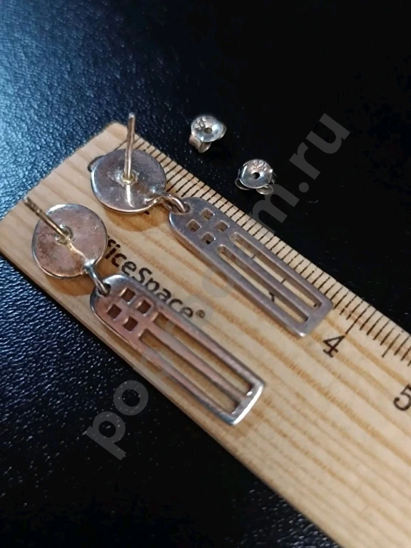 Серьги Mackintosh Rose. Серебро 925. Italia.