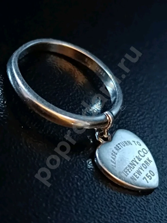 Кольцо Tiffany & Co. Серебро 925 пробы. Размер :16-16,5.