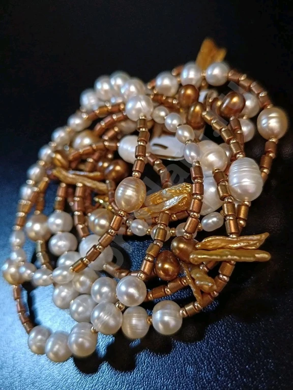 Длинные Бусы. 1метр 39см. Italia Independent. Натуральный Жемчуг.