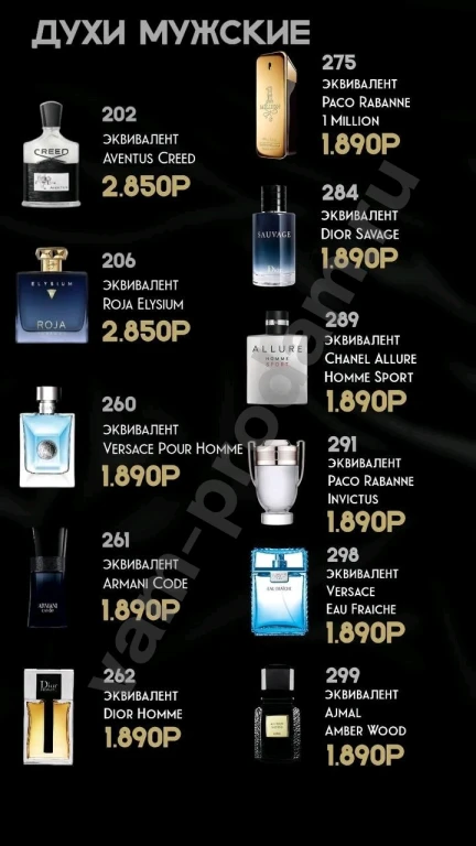 Продажа туалетной воды и духов