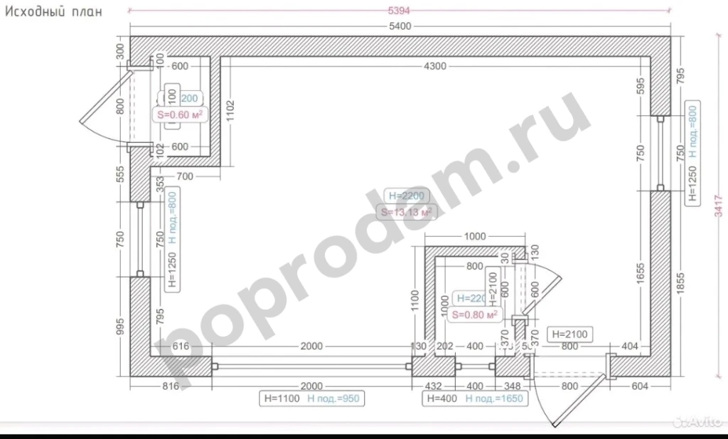 Дачный домик-студия 5,5м * 3,5м