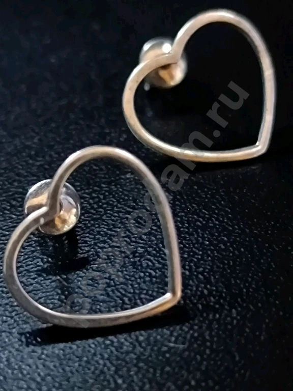 Серьги. Серебро 925 пробы. Тризуб.