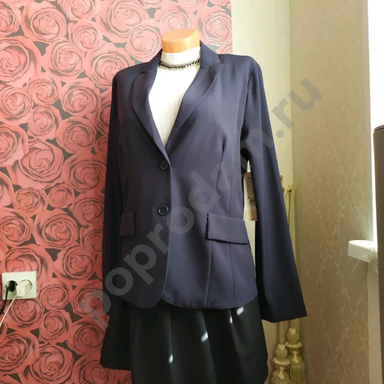 Жакет новый Gloria Jeans размер 48 50 L синий женский