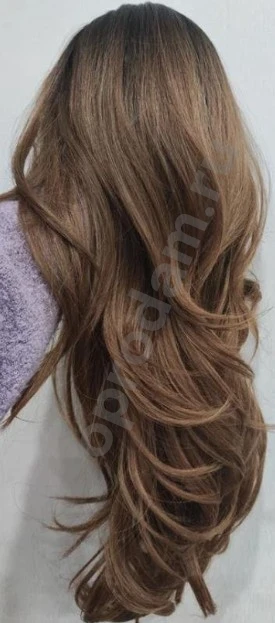 Парик каштановый новый