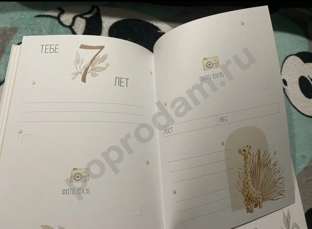 Первый альбом малыша