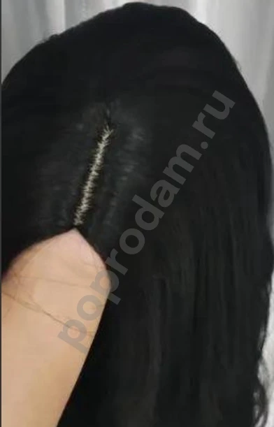 Парик черный длинный новый