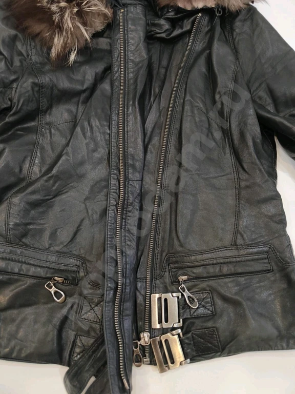 Куртка кожаная демисезонная