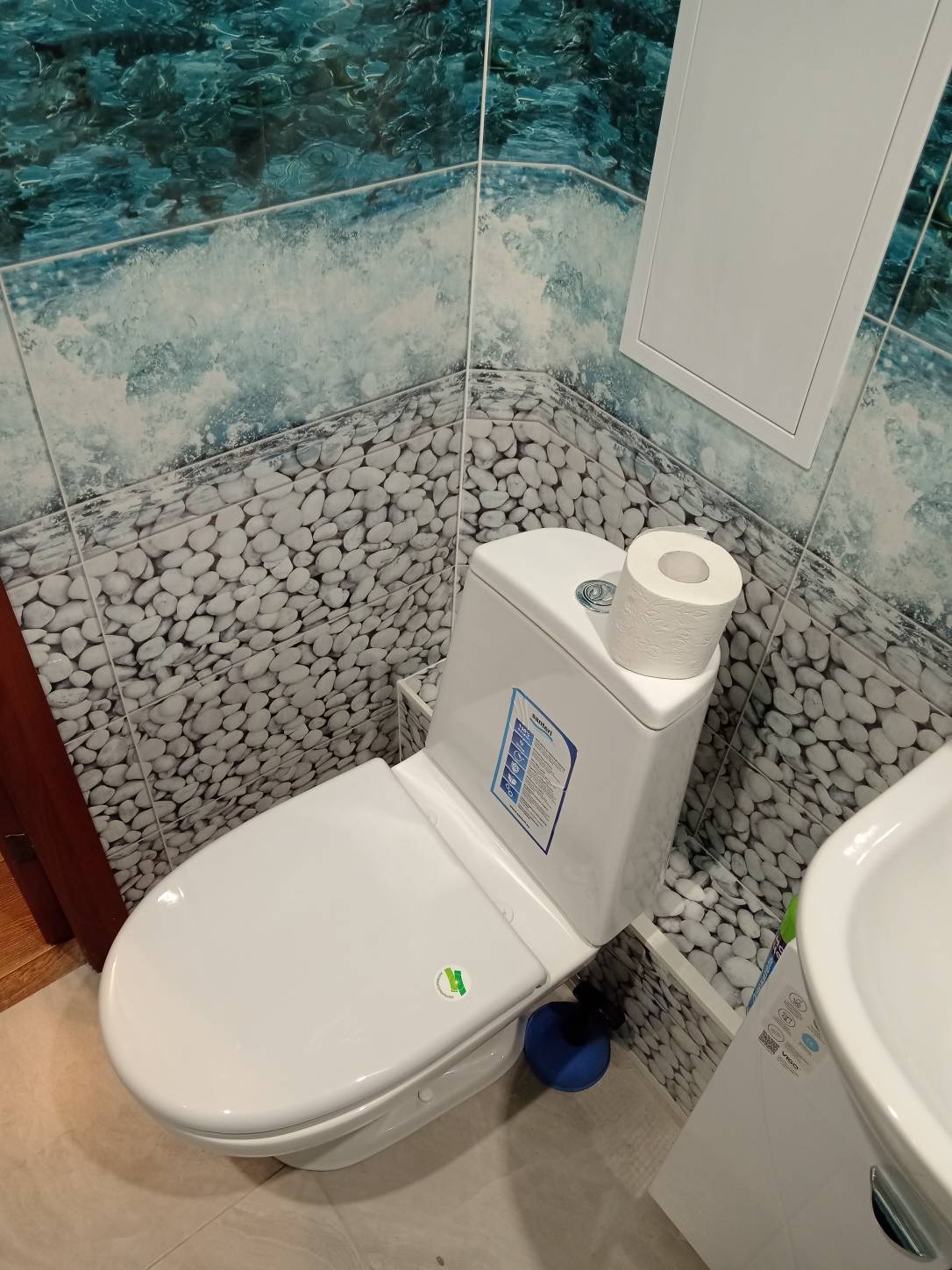 Ремонт ванных комнат, санузлов: Санузел панелями (вместе с материалом)