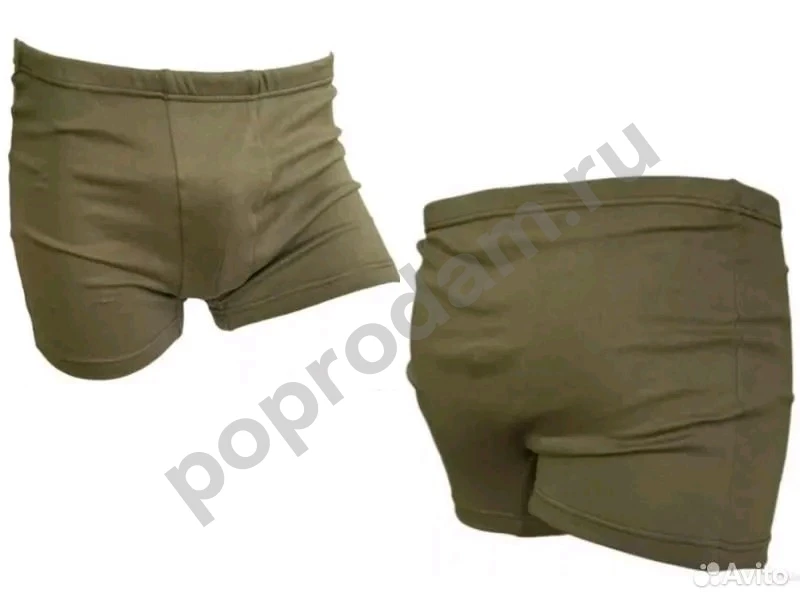 Трусы-боксеры мужские армейские трикотаж х/б 54-58