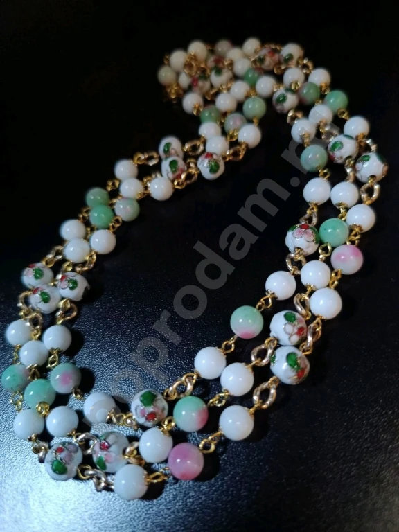 Длинные Бусы Цепочка 1метр 40см. Клуазоне. Italia Independent.