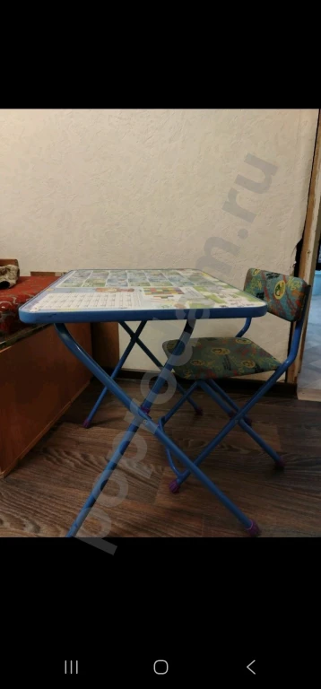 Детский стол со стулом складной