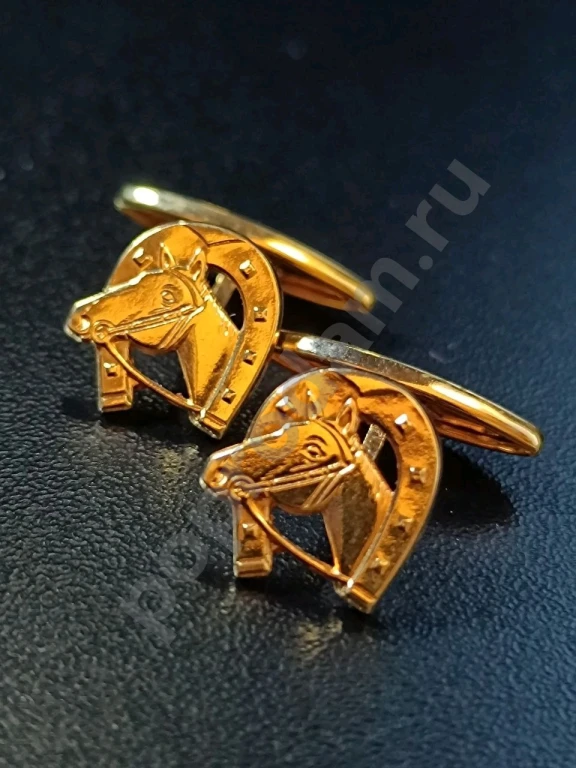 Комплект. Запонки и зажим. Tresor Paris. Оригинал. Винтаж 1950-е.