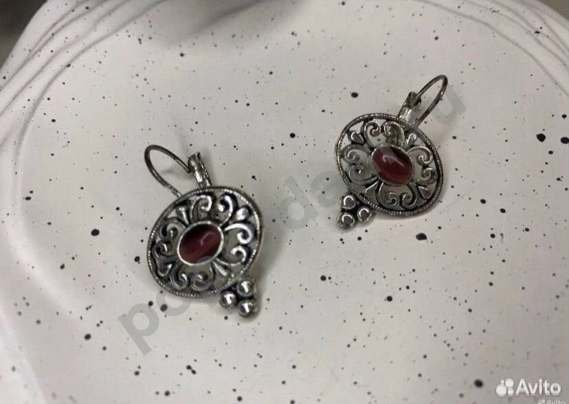 Avon серьги и кулон комплект украшений