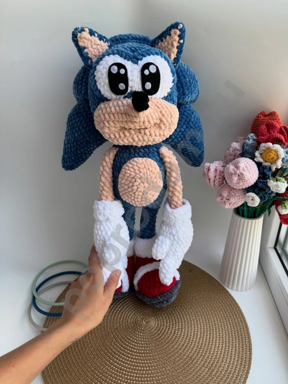 Вязаные игрушки / Соник