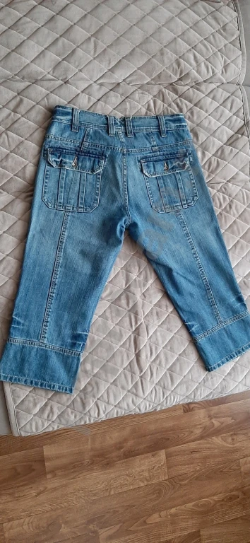 Бриджи мужские джинсовые, плотные размер 48-50