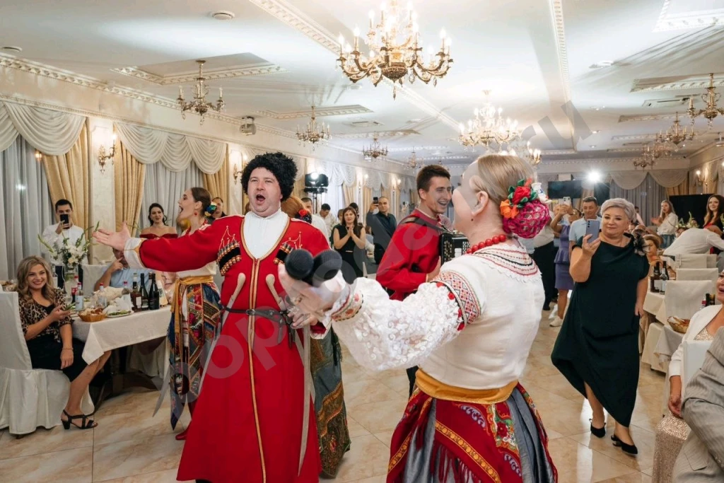 Народный ансамбль, Казачий хор, казаки, артисты на мероприятие