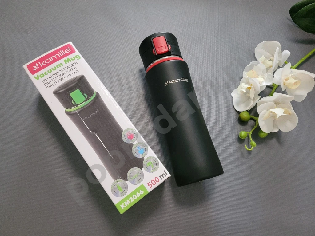 Термос-бутылка 500 мл из нержавеющей стали Kamille